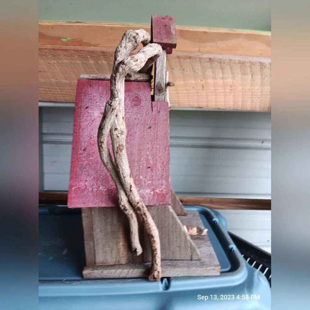 Craved Wooden Bird House